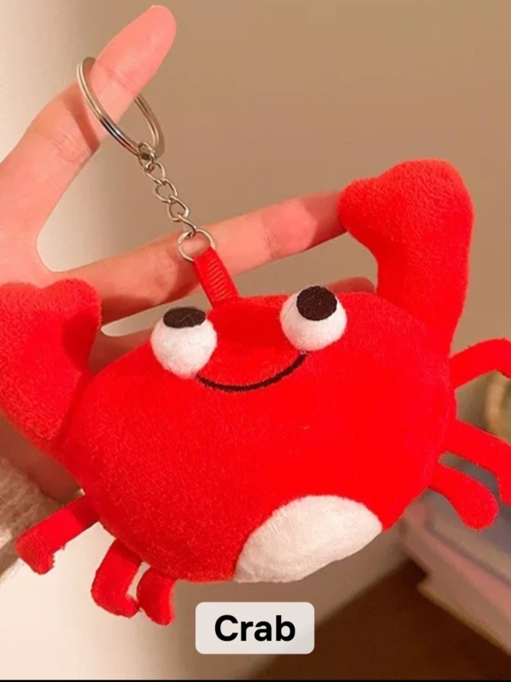 Keychain Red Crab Plush NWOT